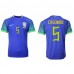 Brasilien Casemiro #5 Replika Borta matchkläder VM 2022 Korta ärmar